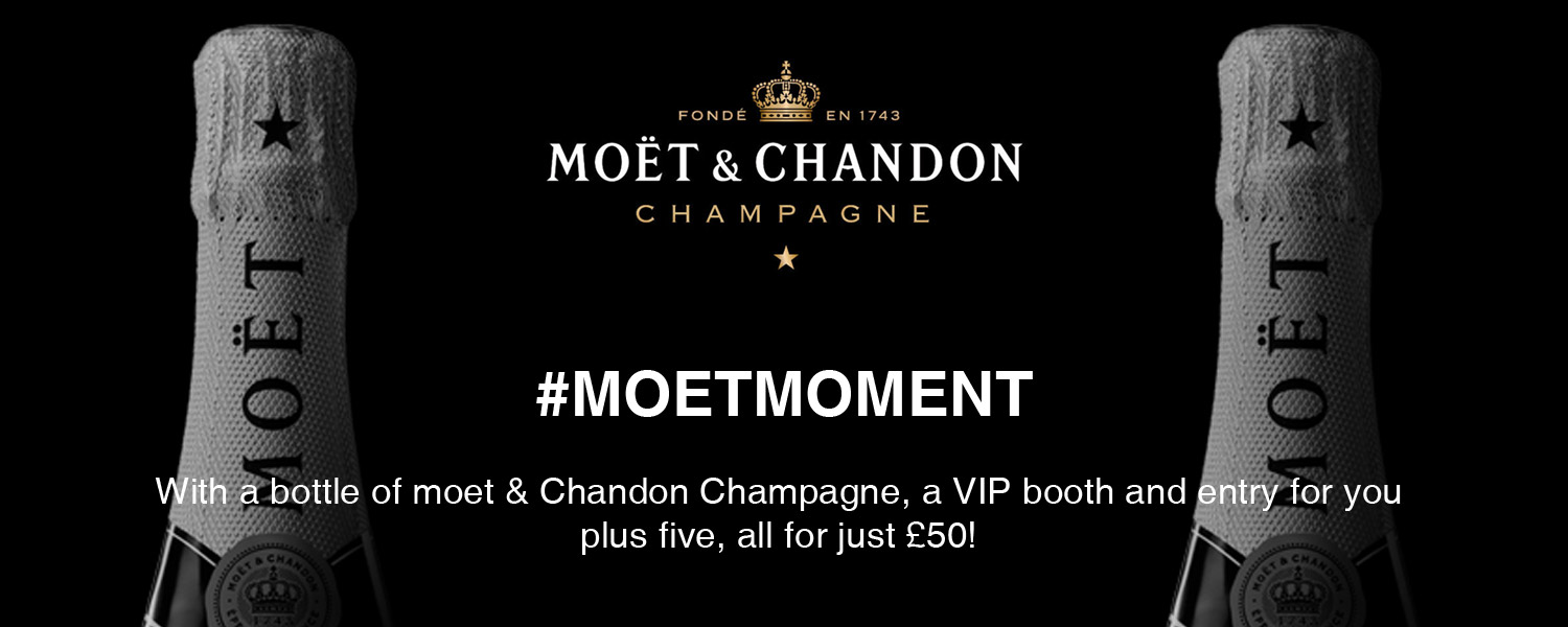 Experience VIP luxury, courtest of Moet & Chandon